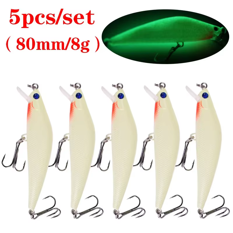 Señuelos Minnow y Crankbait Flotantes Crazy – Set Artificial Biónico para Pesca - imagen 5