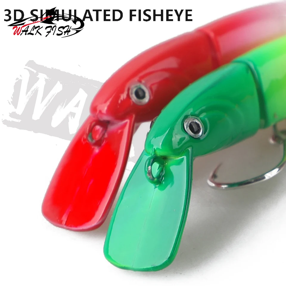 WALK FISH Joint Wobbler Minnow Crank hundimiento para trucha - imagen 2