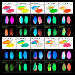 Spinner LETOYO UV doble paint 3,5g – Cuchara para trucha