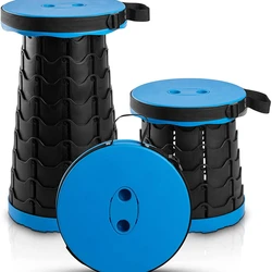 Taburete plegable retráctil para acampar y pesca deportiva