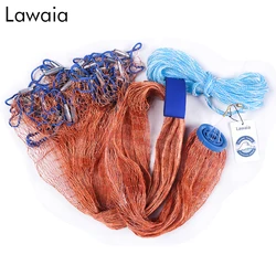 Lawaia Red de pesca con malla pequeña para lanzar peces