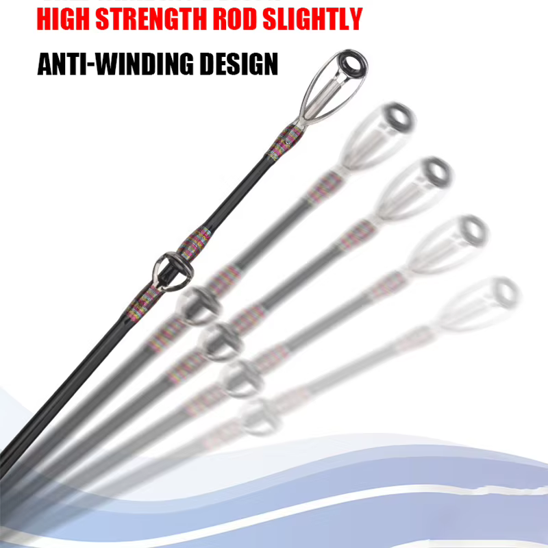 Caña Carbono 3 Tramos Barco Jigging Curricán 30-50 lbs