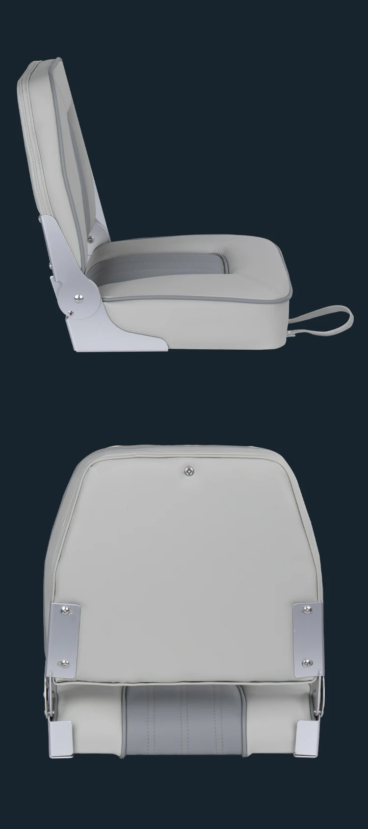 Asiento plegable en cubierta