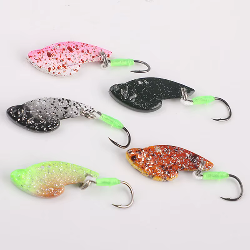 Mini VIB Cuchara Vibrante para Trucha de Agua Dulce con Spinner