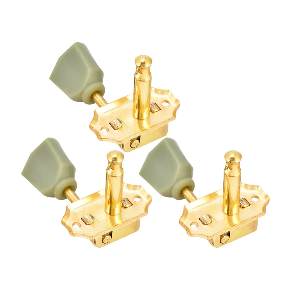 Clavijas de afinación guitarra metal y plástico oro y jade - imagen 5