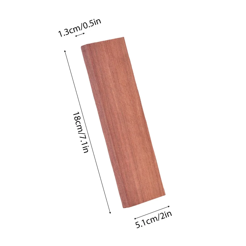 Puentes de guitarra acústica de madera maciza sin acabar, vista frontal del lote