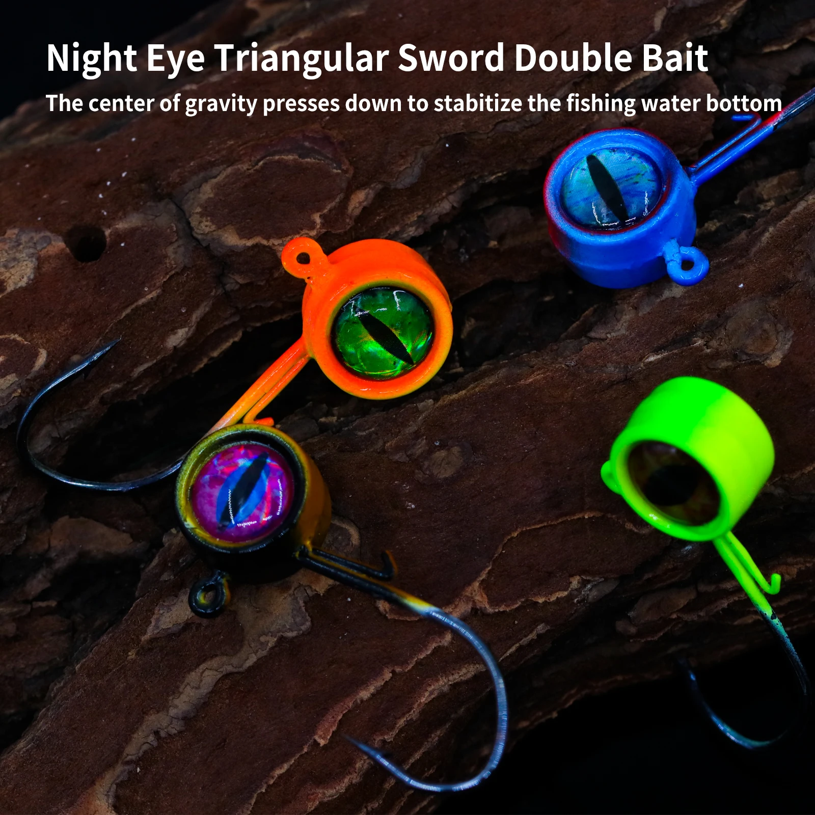 Jig Head 9KM con ojos 3D para swimbait bass y crappie - imagen 5