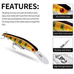 Swimbait flotante para lubina y carpa – Señuelo realista de superficie