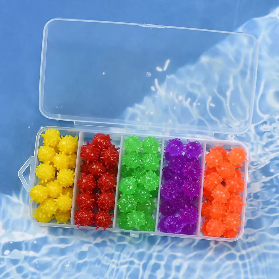 Cuentas flotantes multicolor con púas para montajes de pesca