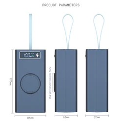 Caja porta baterías 18650 T21 con doble USB y linterna