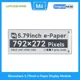 Waveshare Pantalla e-ink SPI 5,79" 792x272 para Raspberry Pi/Jetson - imagen 3