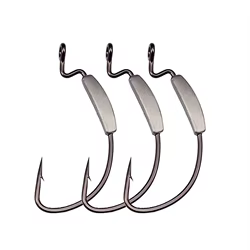KESFISHING Anzuelo Feeder Desplazado Níquel con Púas
