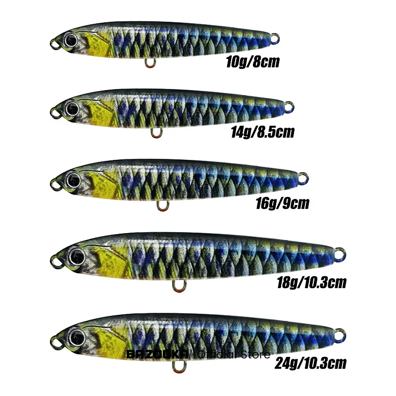 Bazooka Señuelos 3D Jigging Recubiertos Cebo para lubina lucio atún - imagen 4