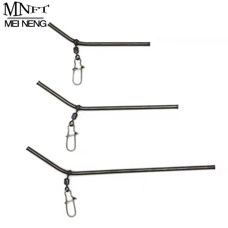 MNFT Conector Giratorio Antienredos Tubo Latón L para pesca