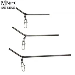 MNFT Conector Giratorio Antienredos Tubo Latón L para pesca
