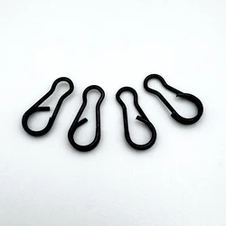 Conectores de anzuelo forma pera negro ShareShark – Acero inox
