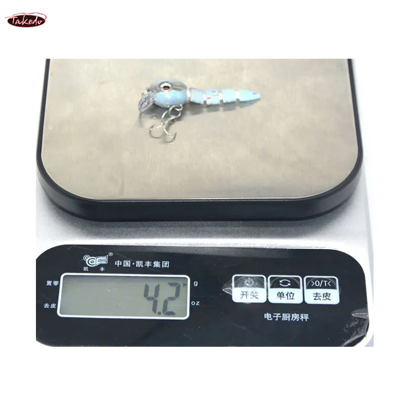 TAKEDO YH04 Señuelo Minnow multisección para lubina y bagre
