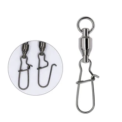 Mosquetones Giratorios Acero Inox – Conectores Pesca con Bloqueo