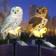 Lámpara LED solar Búho impermeable para jardín y camino - imagen 2