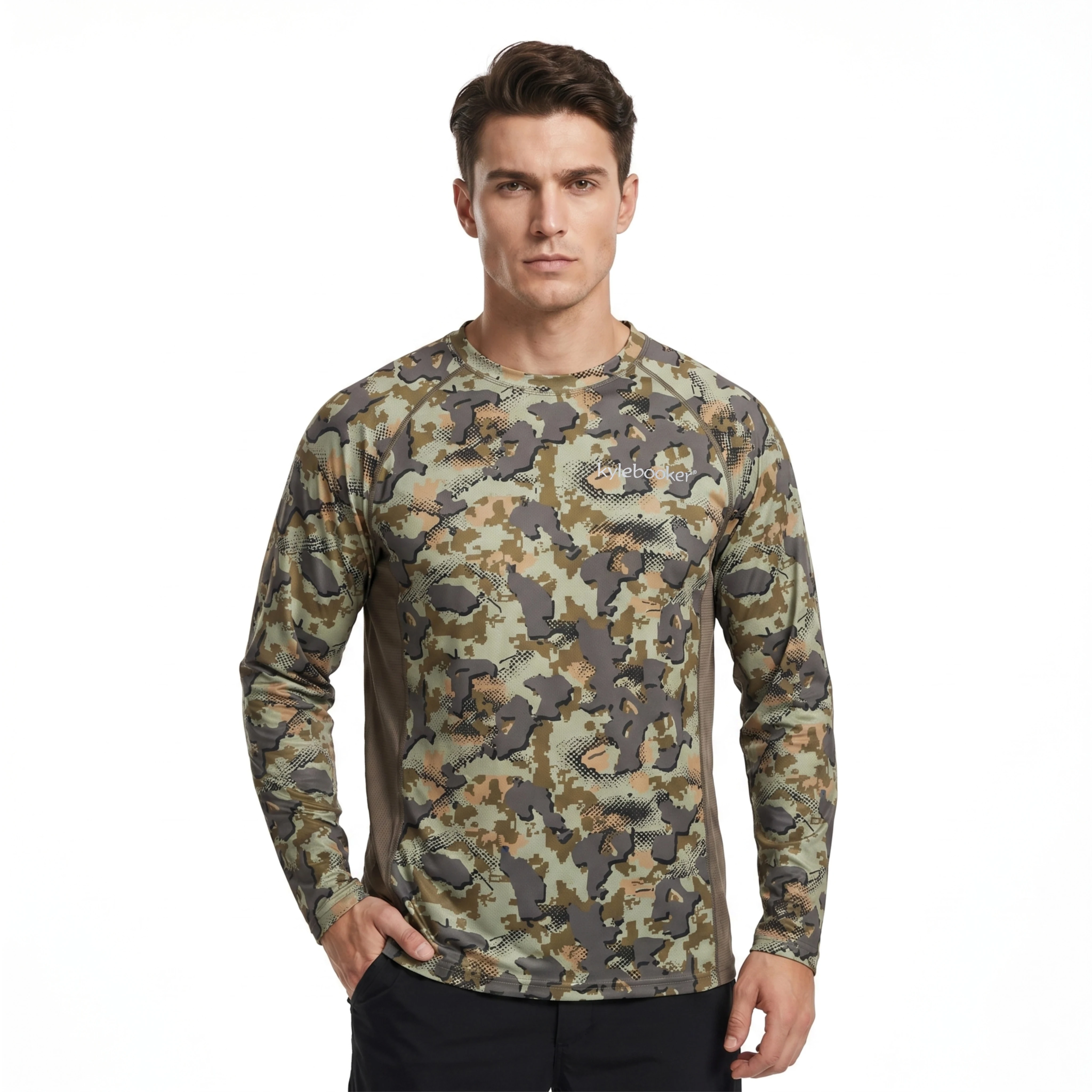 Kylebooker Camiseta de pesca UV manga larga UPF alta - imagen 4