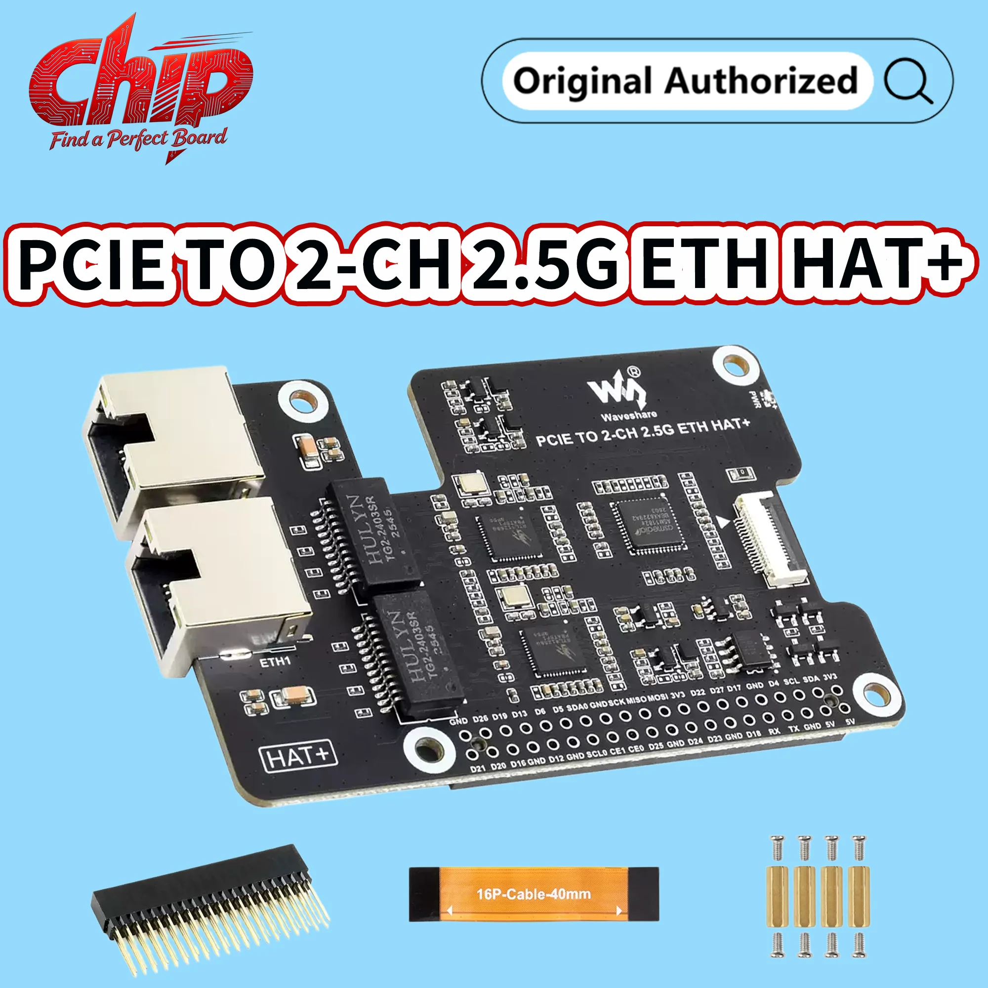 Adaptador Waveshare PCIe a Ethernet 2.5G para Raspberry Pi 5 - imagen 5