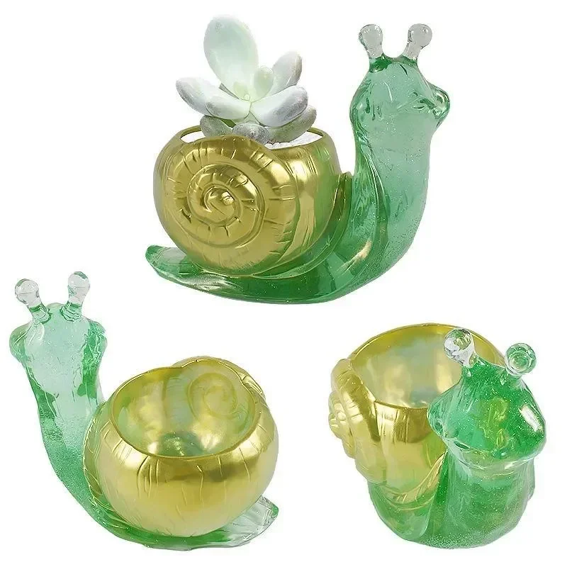Diferentes ángulos del molde de caracol terminado