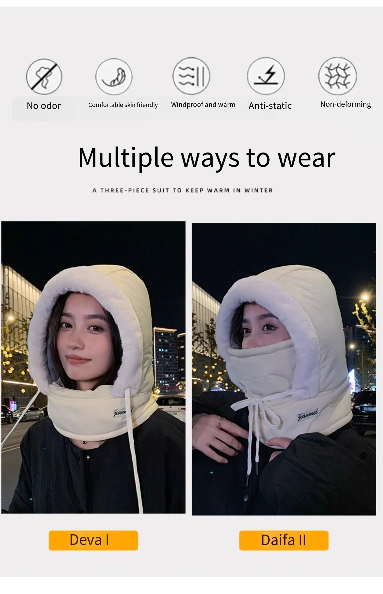 Protección para cuello y orejas