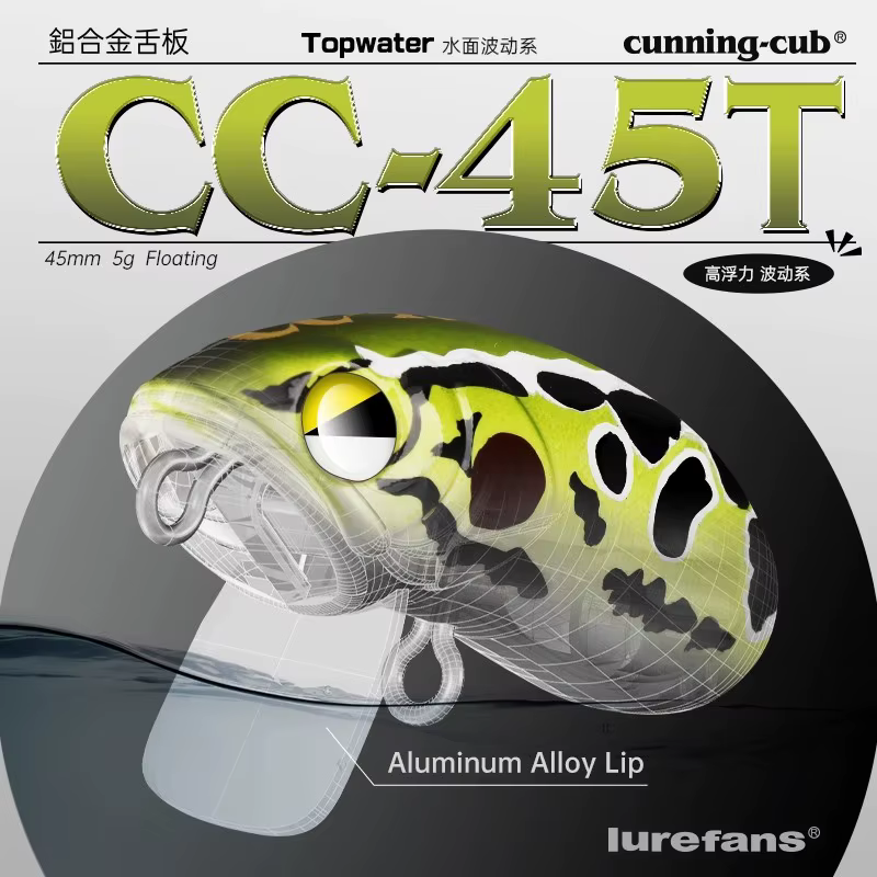 Lurefans CC45T Minnow 45mm – Señuelo flotante wobbler - imagen 5