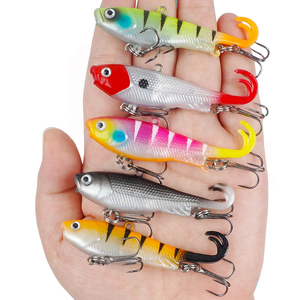 Señuelos blandos lubina con cabeza jig y swimbait para lucioperca - imagen 4