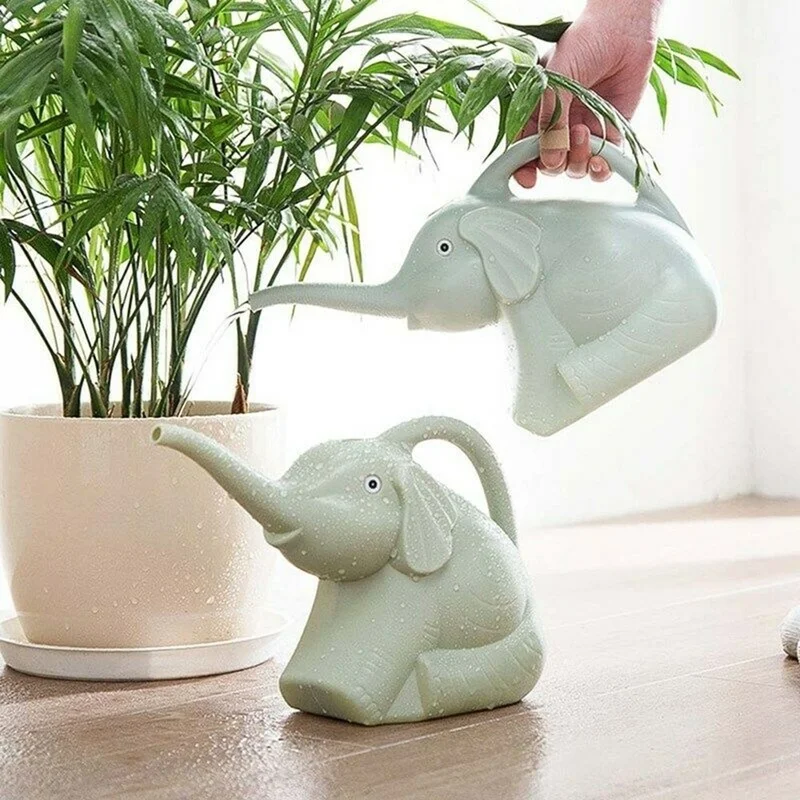 Regadera elefante azul vista frontal