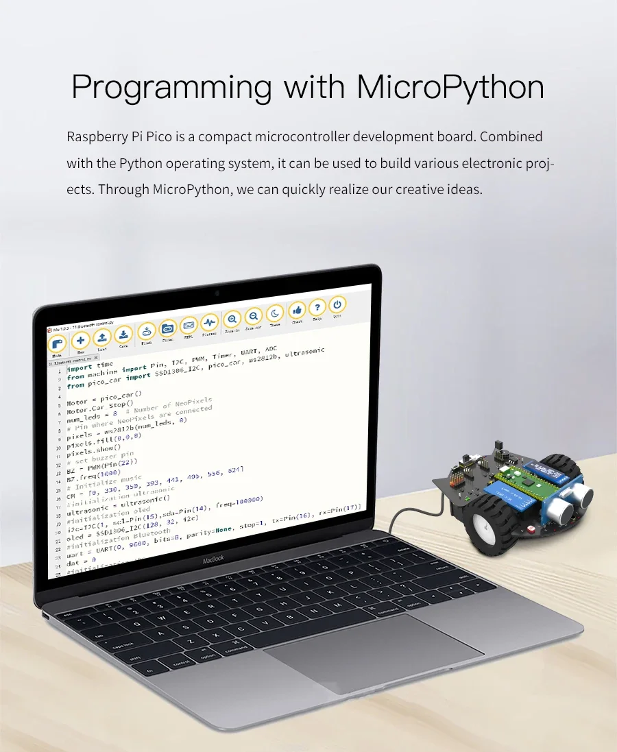 Carro listo para pruebas y programación