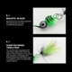WALK FISH Señuelo Spinner con pluma metálica Tweeter – Lubina y trucha - imagen 4