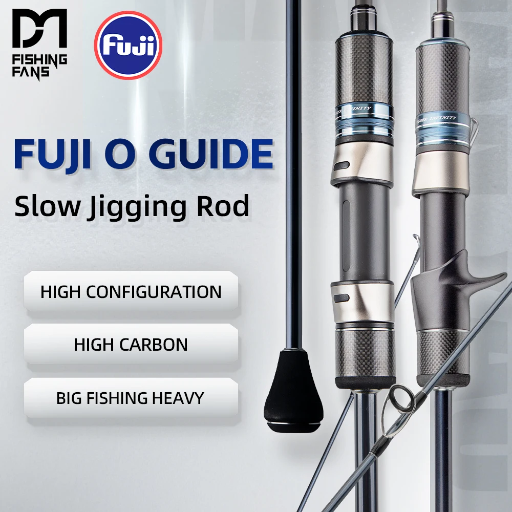 FISHINGFANS Slow Pitch Jigging caña alto carbono Fuji O Guide - imagen 3