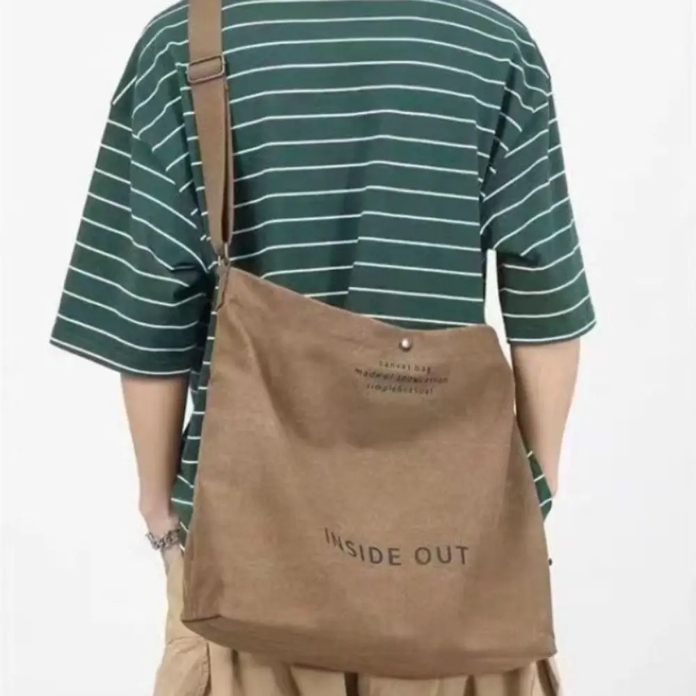 Bolso tote de lona con cremallera y gran capacidad para hombro - imagen 2
