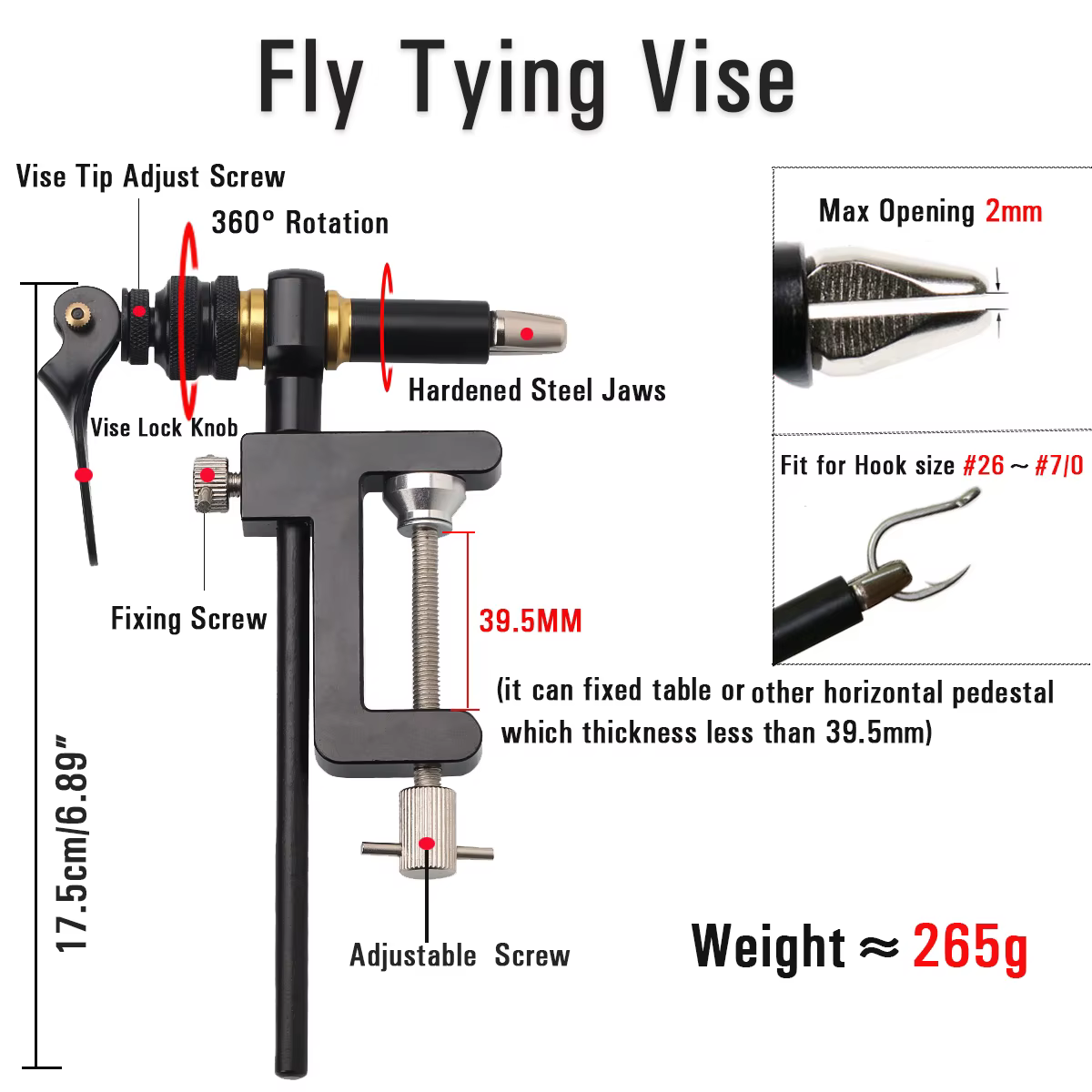 Tornillo Atado de Moscas Vtwins 360° – Rotación Completa - imagen 2