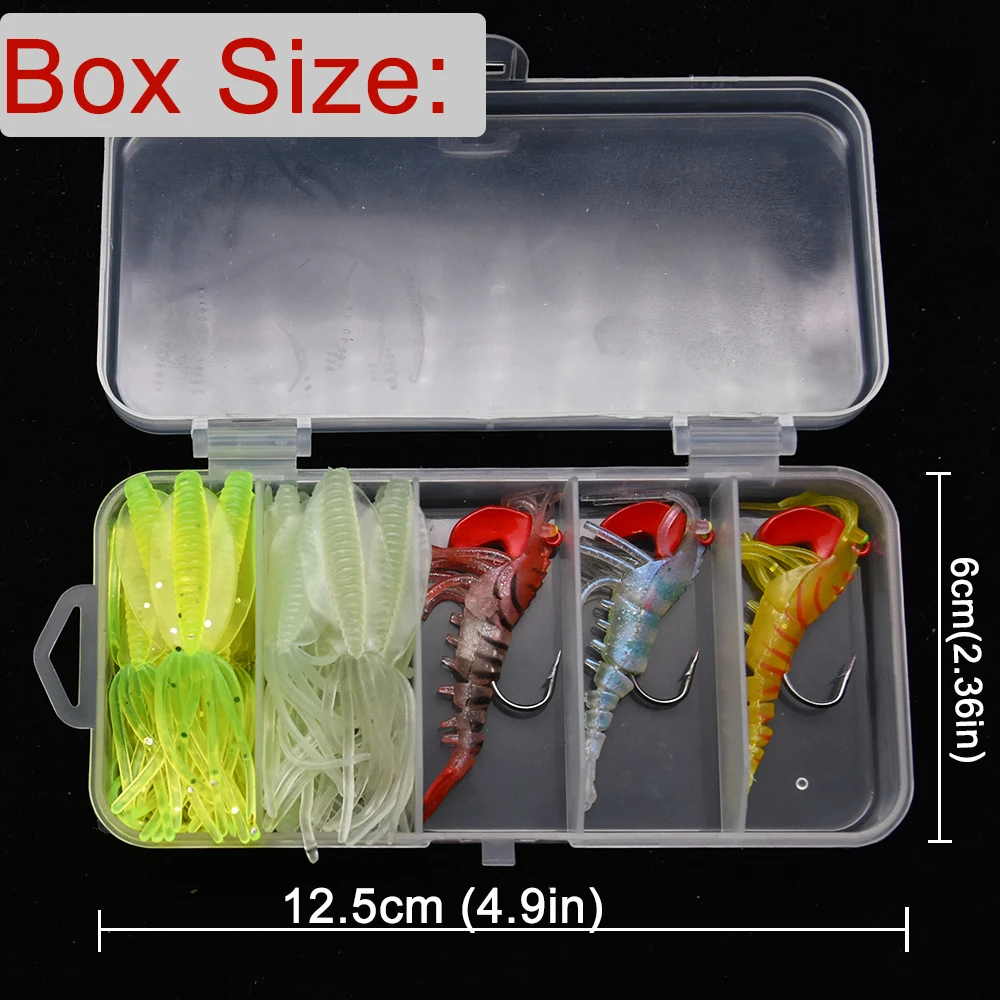 Caja organizadora con separadores para distintos señuelos