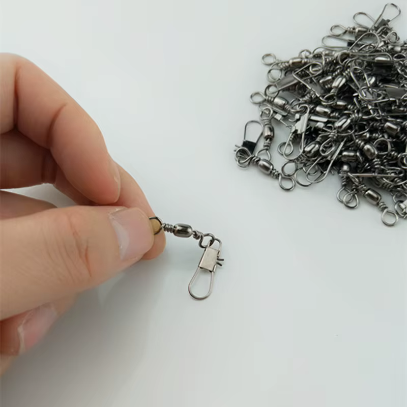 Giratorios de barril para lucio – Conector de señuelos en acero - imagen 2