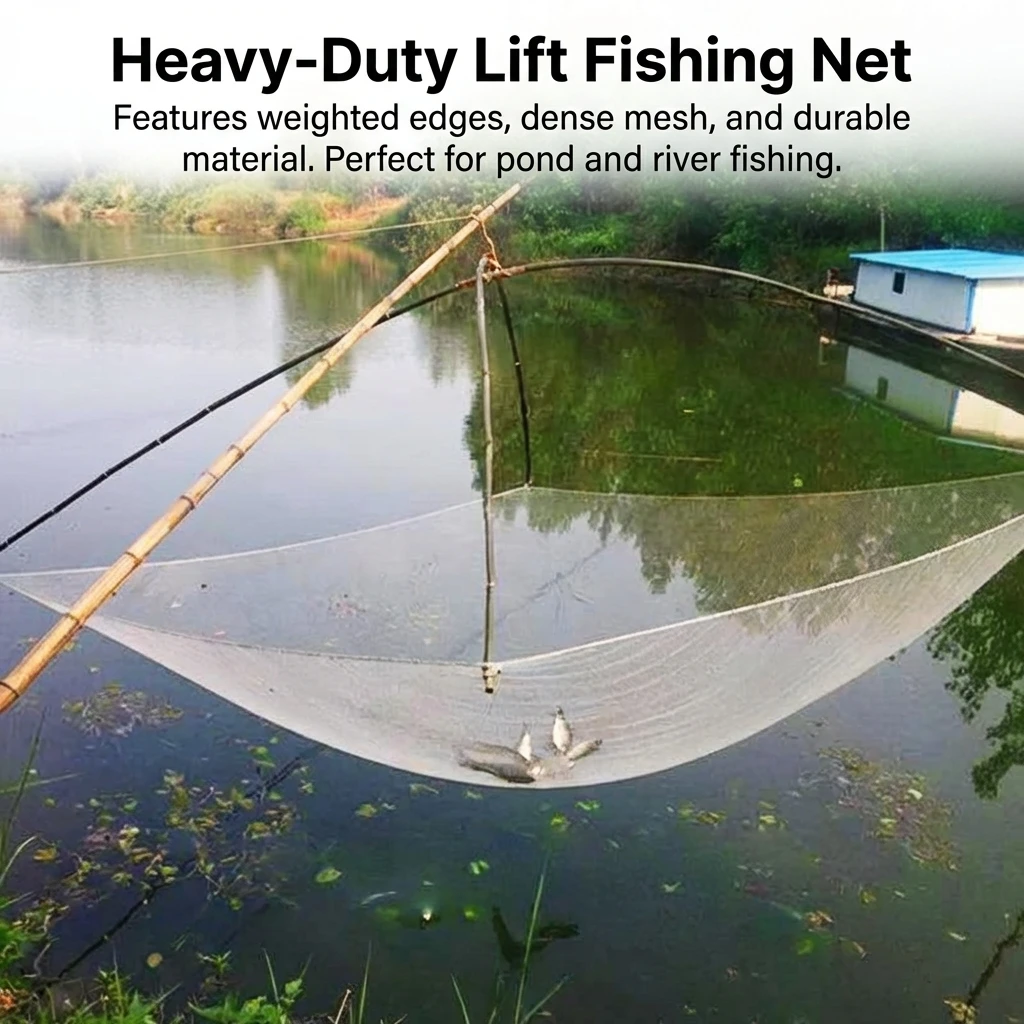 Red de pesca portátil DKSHETOY en uso