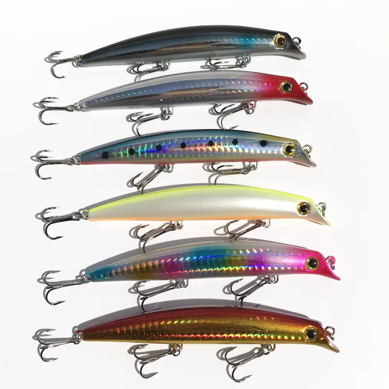 Señuelo Minnow duro láser brillante para pesca en mar 12cm - imagen 4