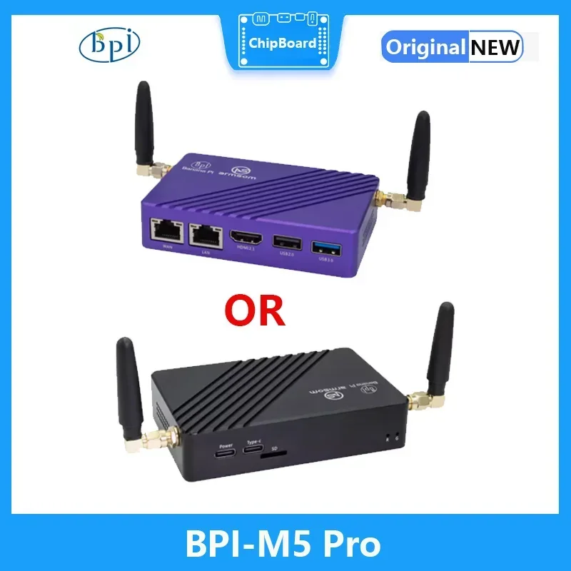 Banana Pi BPI-M5 Pro SBC Rockchip RK3576 con Mali G52 MC3 - imagen 2