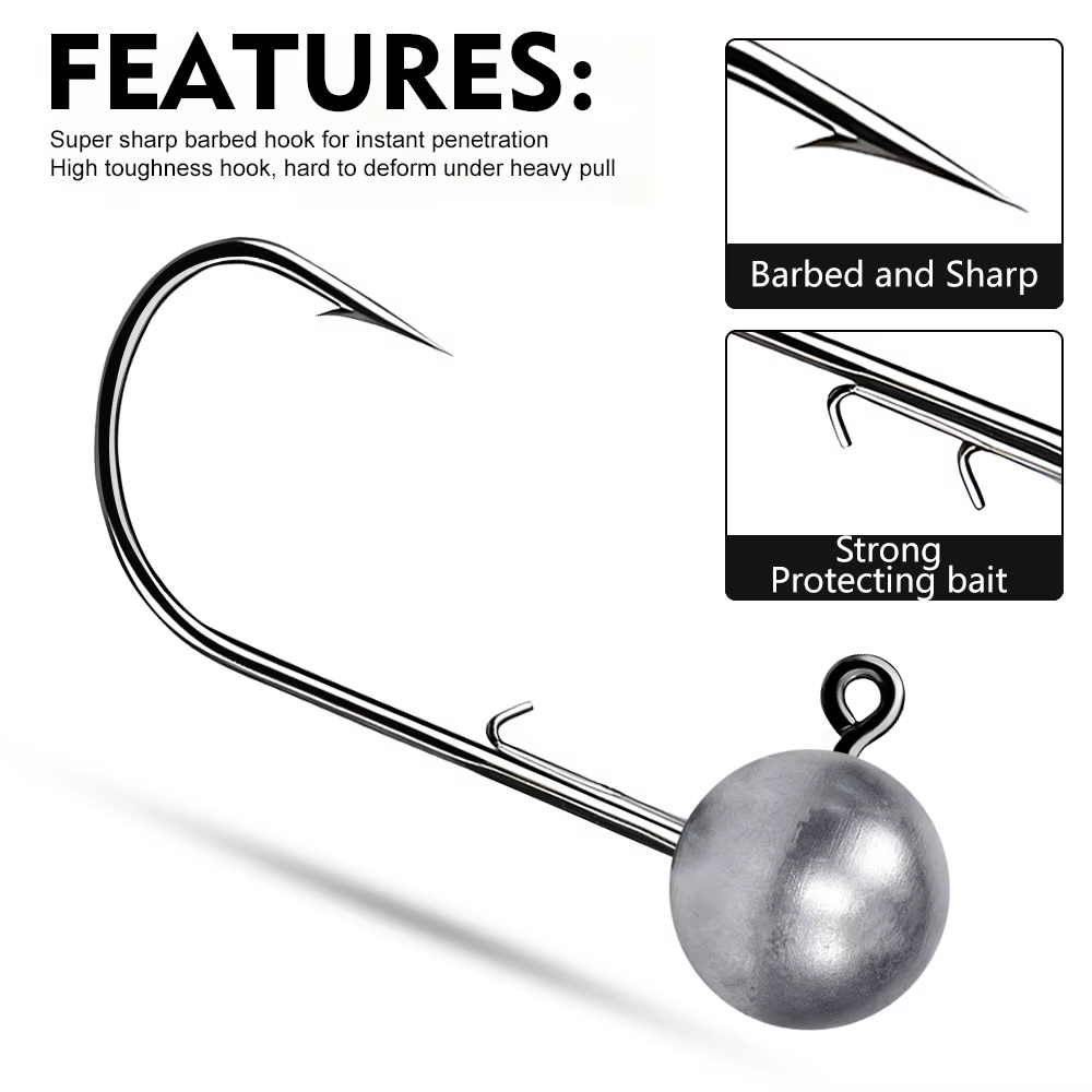 Anzuelos Ned Rig Proberos para Vinilo – Jig Hook de Pesca de Precisión - imagen 3