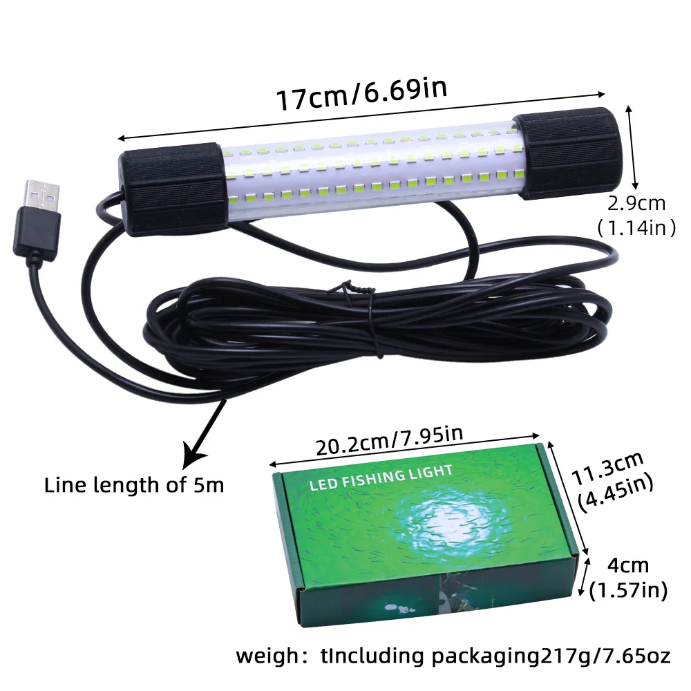 Luz LED sumergible en acción