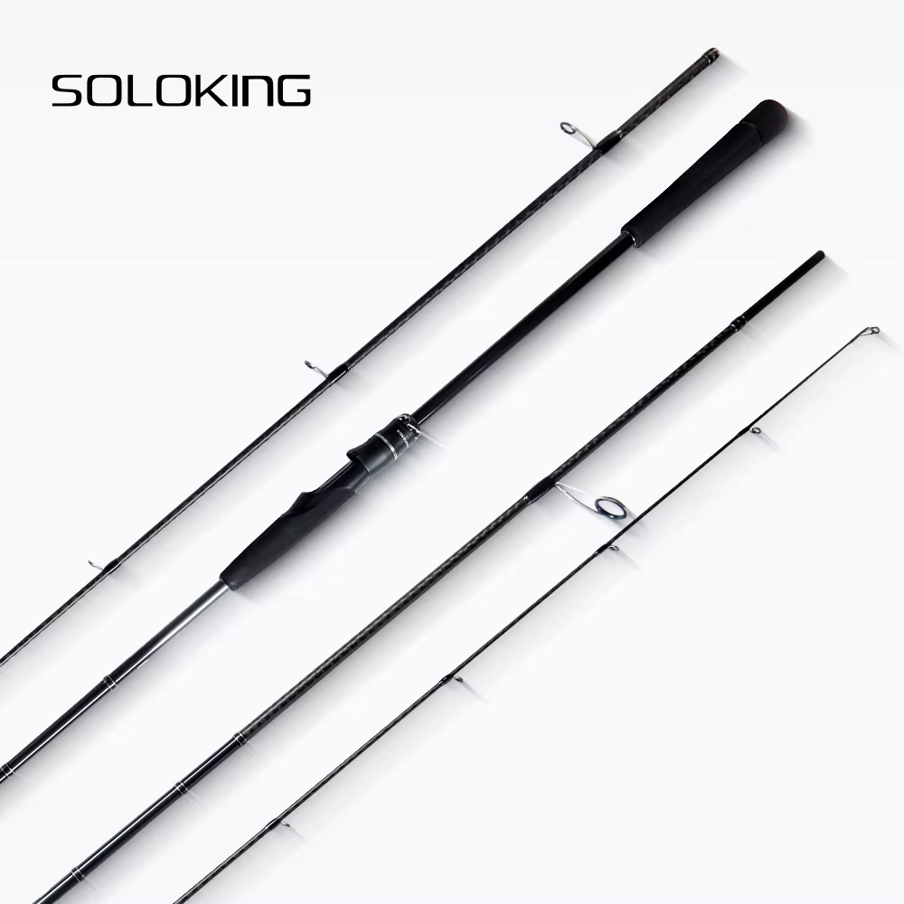 Caña Spinning Soloking Overking Ultraligera Carbono Toray con anillas Fuji