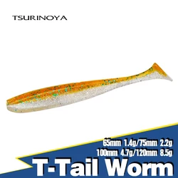 Tsurinoya T-Tail Worm Señuelo Blando para Lucio y Bass