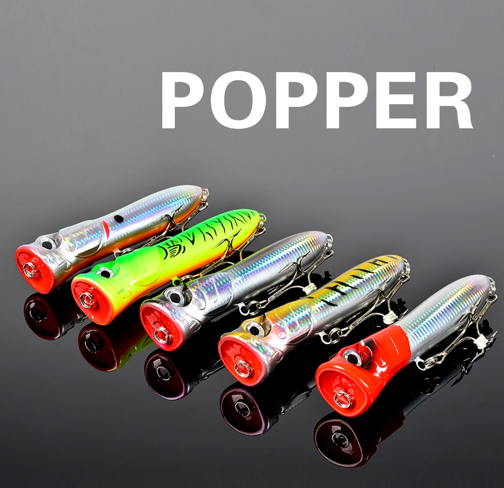 Señuelo TOLU Large Poppers 180MM vista lateral