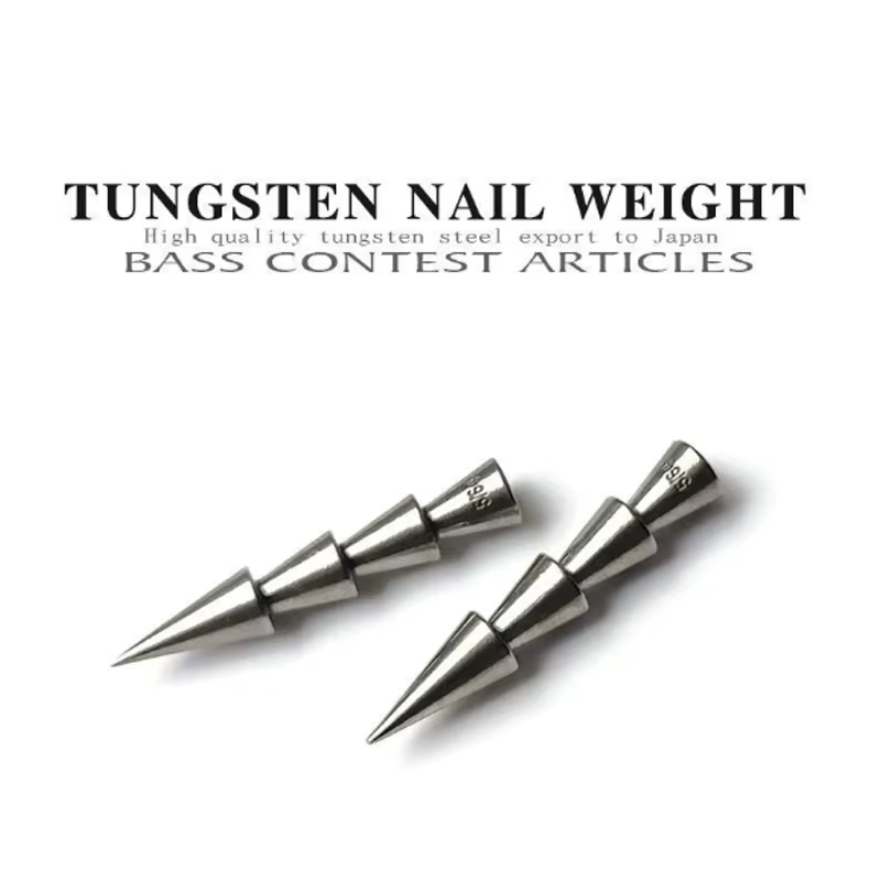 Plomos de tungsteno tipo clavo para pesca en agua dulce y salada - imagen 4
