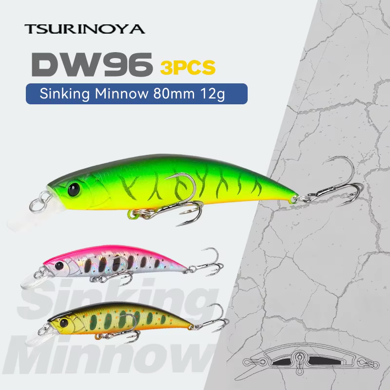 Tsurinoya 80S – Jerkbait hundido para trucha y lucio - imagen 2