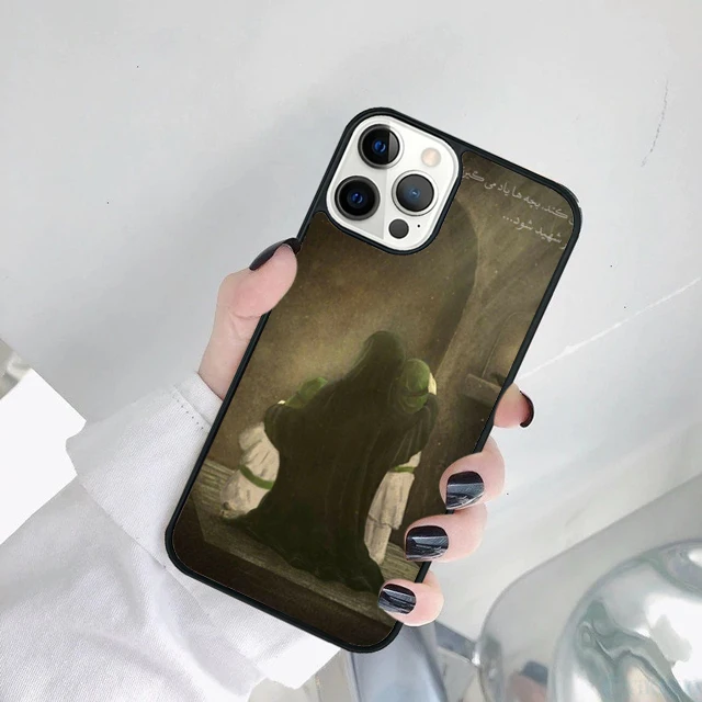 Vista trasera y lateral de la funda para iPhone