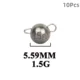 Plomos Cheburashka de tungsteno para vinilo: accesorios de pesca - imagen 5