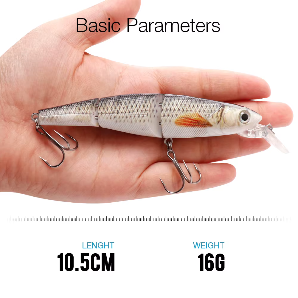 Señuelo crankbait swimbait duro eficaz realista para lucio y muskie - imagen 2